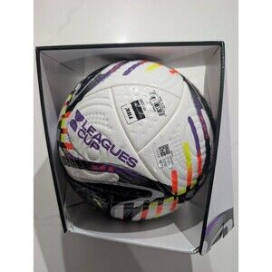 NEW adidas Soccer Leagues Cup 25 Pro Ball White Black Orange Yellow Sz 5 JD0202